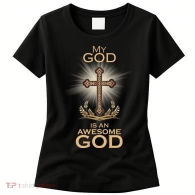 My God Is An Awesome God Vintage Cross Women's T-Shirt