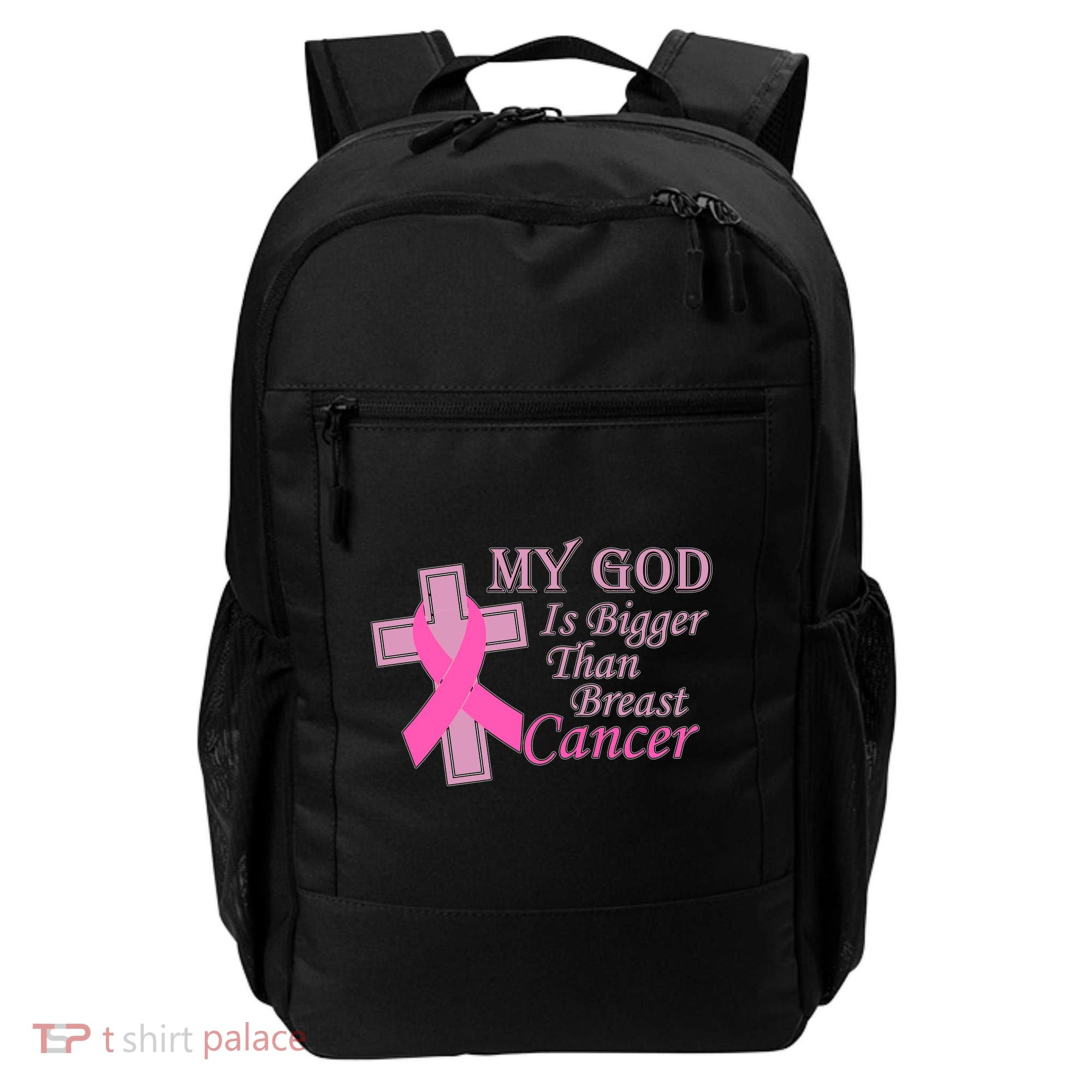 My God Is Bigger Than Breast Cancer Backpack