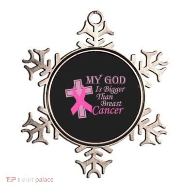 My God Is Bigger Than Breast Cancer Ornament