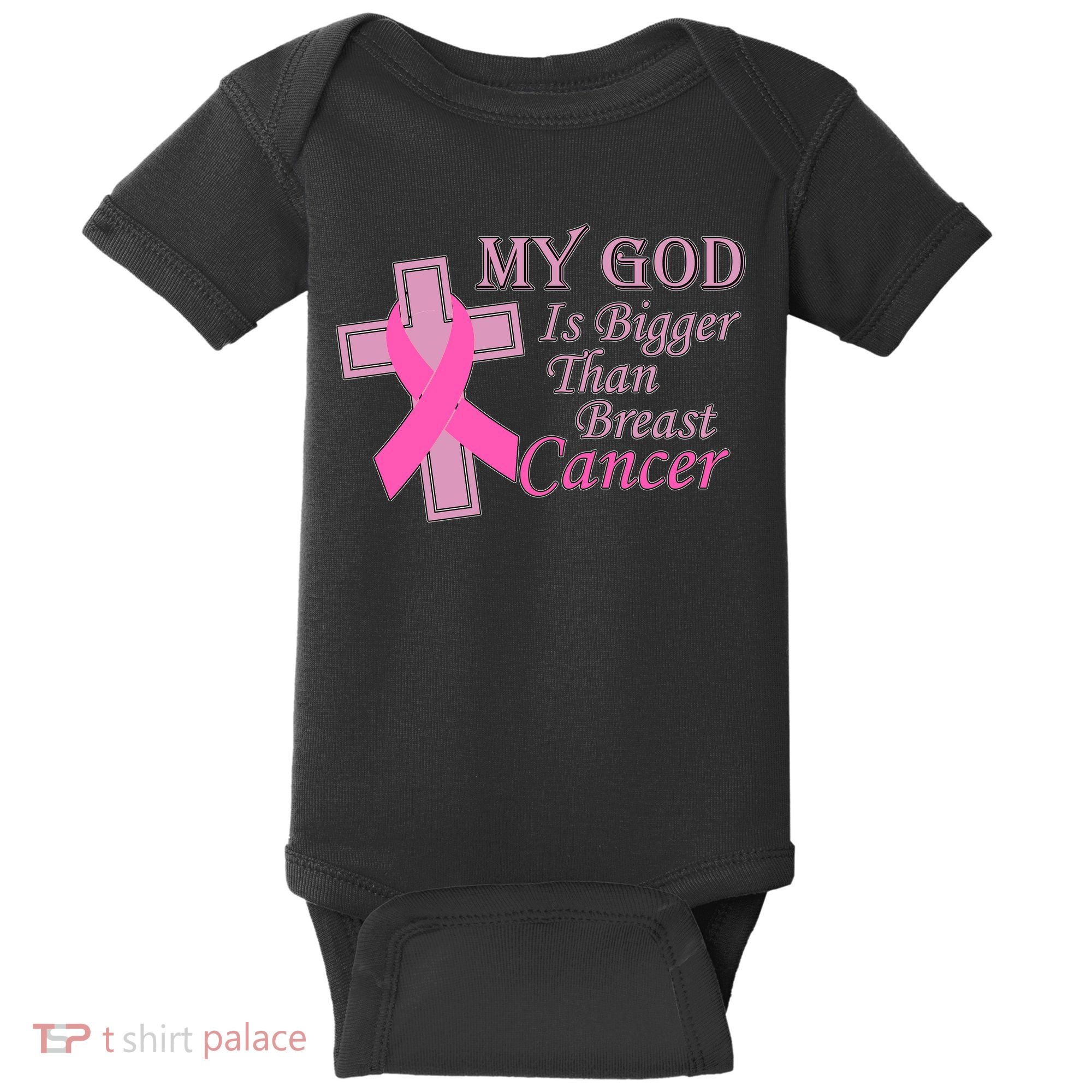 My God Is Bigger Than Breast Cancer Baby Bodysuit