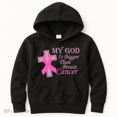 My God Is Bigger Than Breast Cancer Kids Hoodie