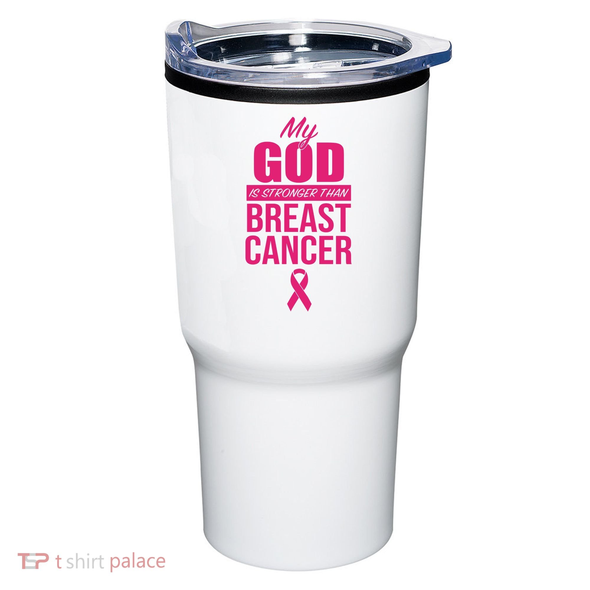 My God Is Stronger Than Breast Cancer Tumbler