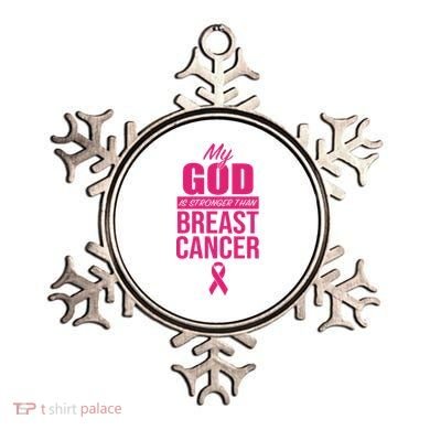 My God Is Stronger Than Breast Cancer Ornament