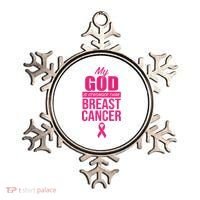 My God Is Stronger Than Breast Cancer Ornament thumb 0