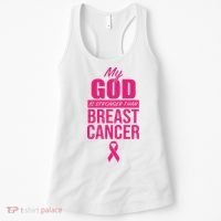 My God Is Stronger Than Breast Cancer Women's Tank Top thumb 0