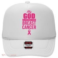My God Is Stronger Than Breast Cancer Hat thumb 0