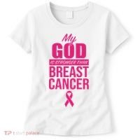 My God Is Stronger Than Breast Cancer Women's T-Shirt thumb 0