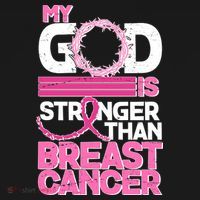 My God Is Stronger Than Breast Cancer Awareness Women's Hoodie thumb 2