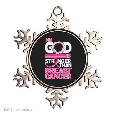My God Is Stronger Than Breast Cancer Awareness Ornament