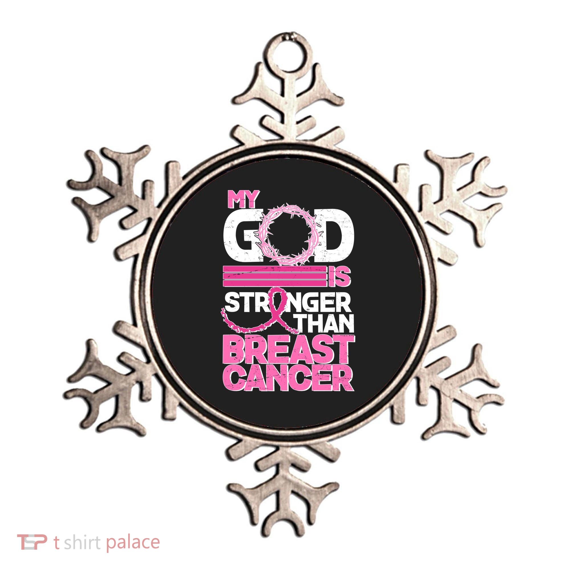 My God Is Stronger Than Breast Cancer Awareness Ornament