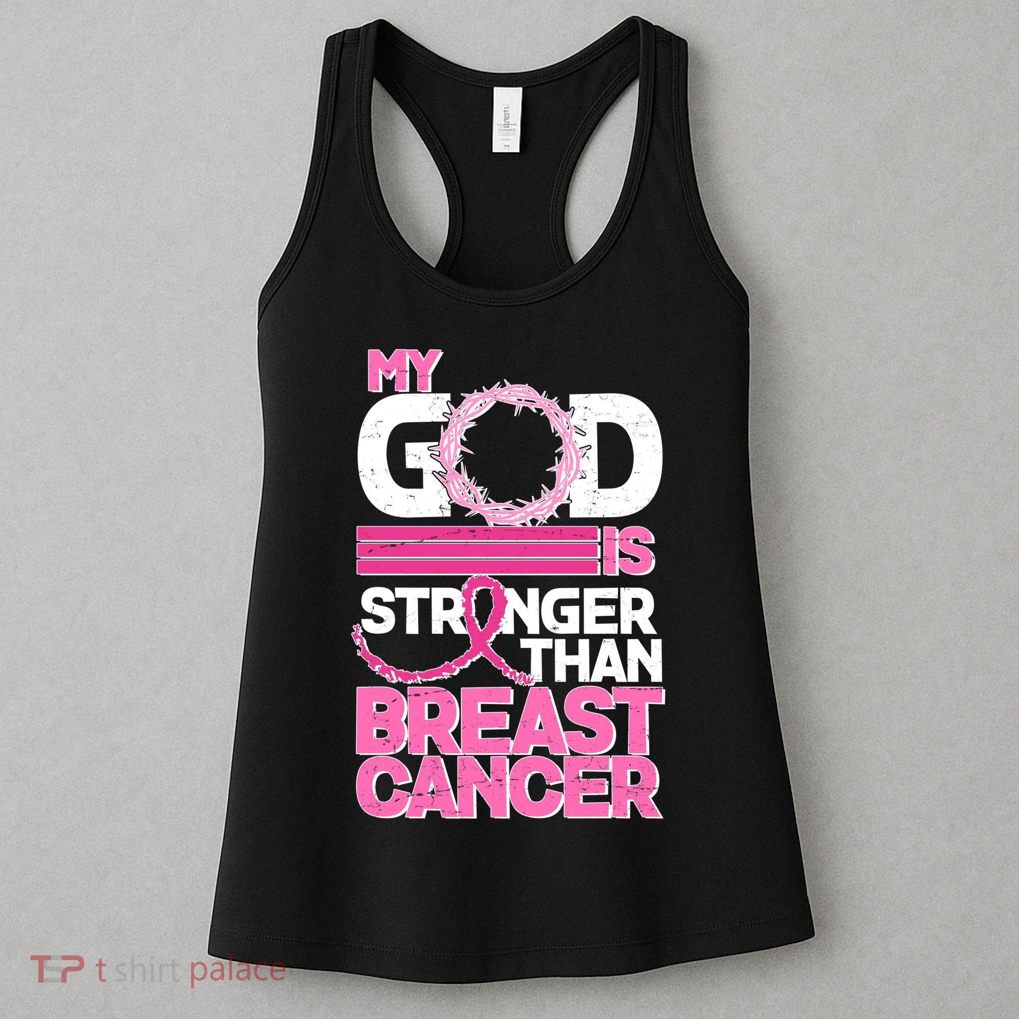 My God Is Stronger Than Breast Cancer Awareness Women's Tank Top