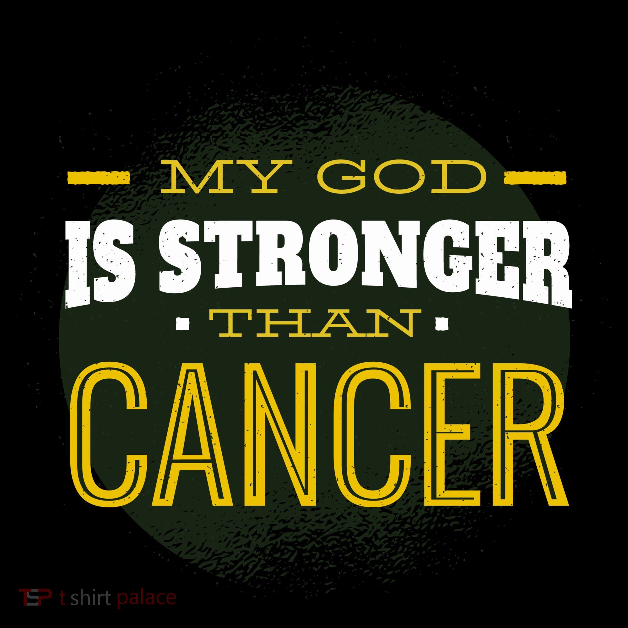 My God Is Stronger Than Cancer Apron