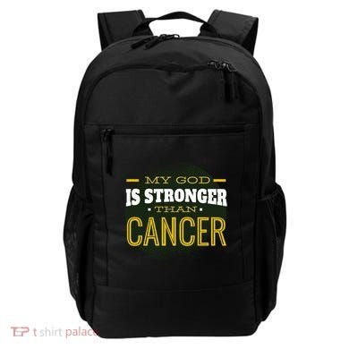 My God Is Stronger Than Cancer Backpack