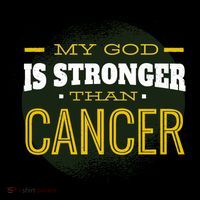 My God Is Stronger Than Cancer Button thumb 1