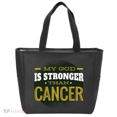 My God Is Stronger Than Cancer Tote Bag