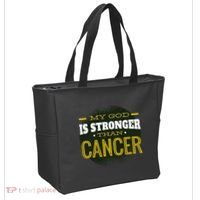 My God Is Stronger Than Cancer Tote Bag thumb 2