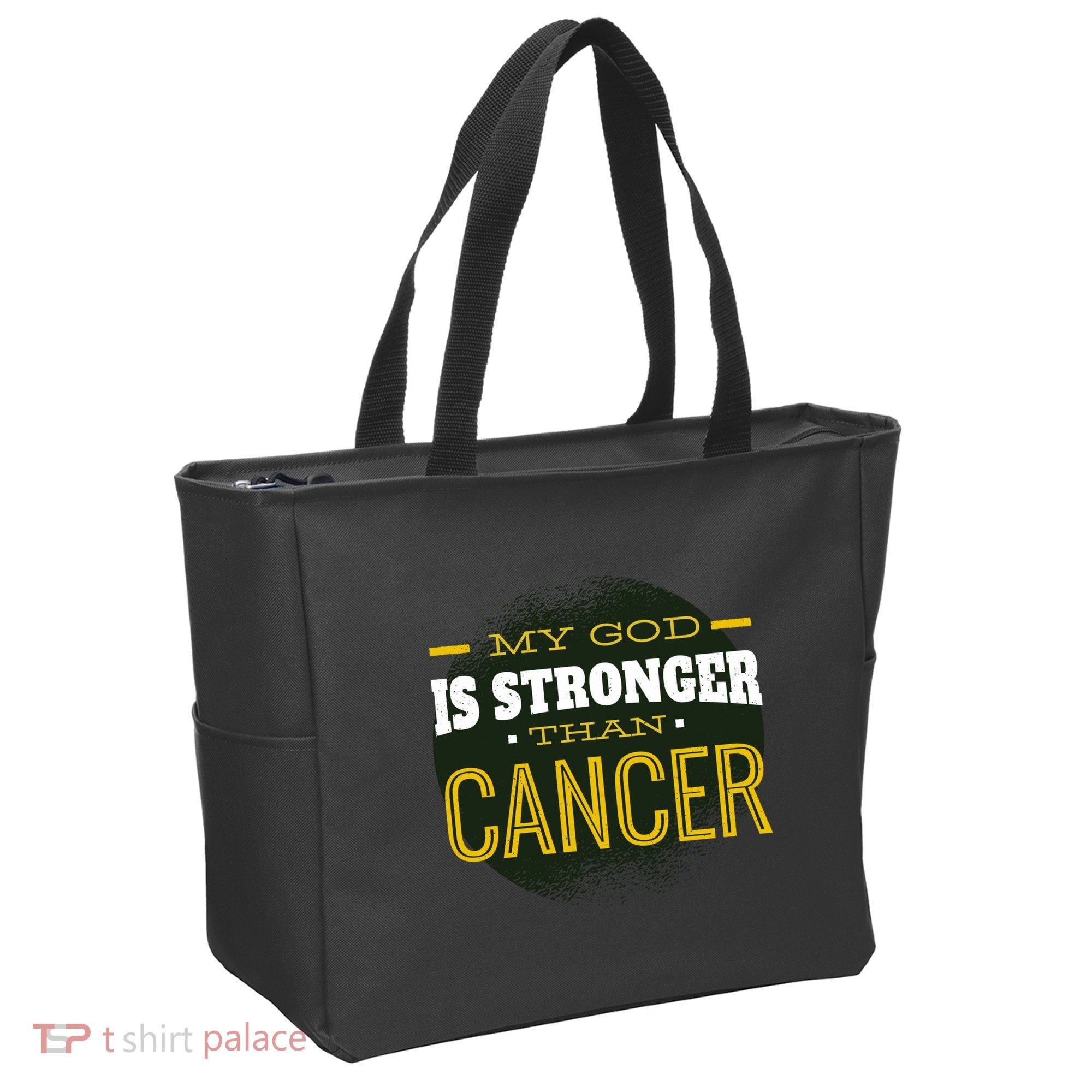 My God Is Stronger Than Cancer Tote Bag