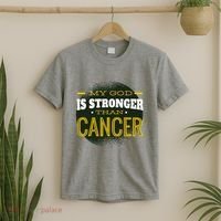 My God Is Stronger Than Cancer T-Shirt thumb 2