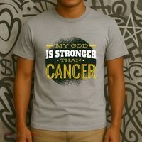 My God Is Stronger Than Cancer T-Shirt thumb 3