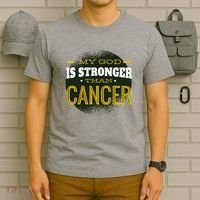 My God Is Stronger Than Cancer T-Shirt thumb 6