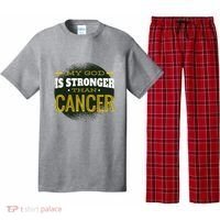 My God Is Stronger Than Cancer Pajama Set thumb 0