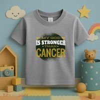 My God Is Stronger Than Cancer Toddler T-Shirt thumb 3