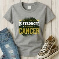 My God Is Stronger Than Cancer Women's T-Shirt thumb 3