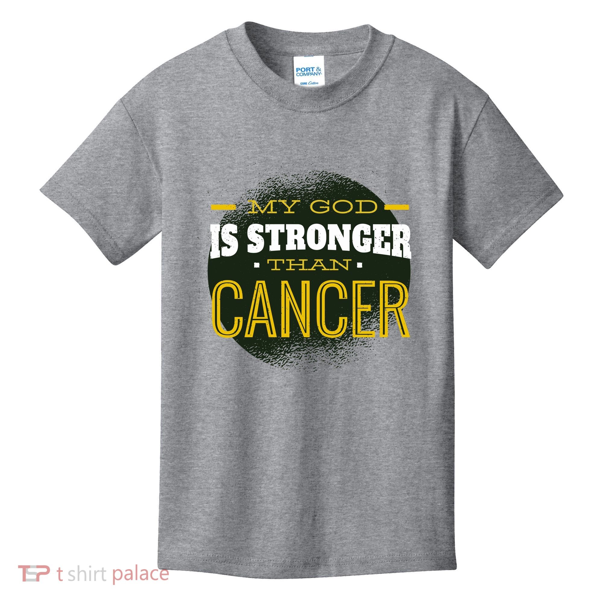 My God Is Stronger Than Cancer Kids T-Shirt
