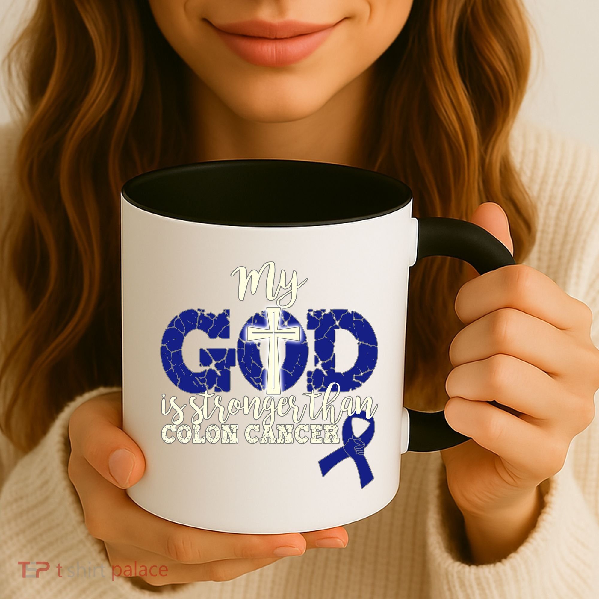 My God Is Stronger Than Colon Cancer Coffee Mug