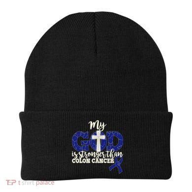 My God Is Stronger Than Colon Cancer Beanie