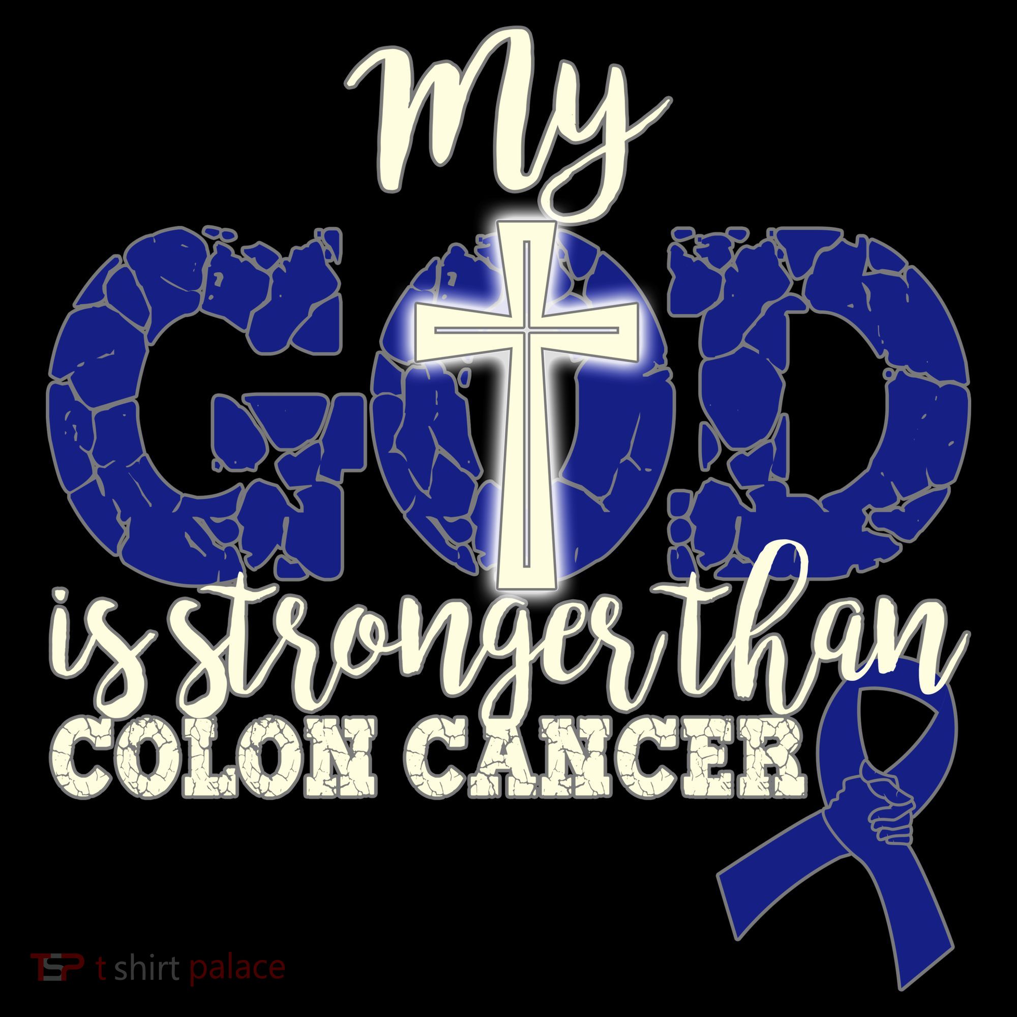 My God Is Stronger Than Colon Cancer Women's Hoodie