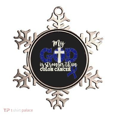 My God Is Stronger Than Colon Cancer Ornament
