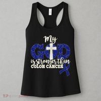 My God Is Stronger Than Colon Cancer Women's Tank Top thumb 3