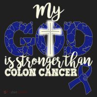 My God Is Stronger Than Colon Cancer Hat thumb 2