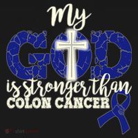 My God Is Stronger Than Colon Cancer Visor thumb 3
