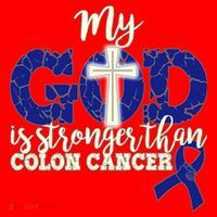 My God Is Stronger Than Colon Cancer Santa Hat thumb 1