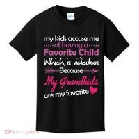My Grandkids Are My Favorite Child Kids T-Shirt thumb 0
