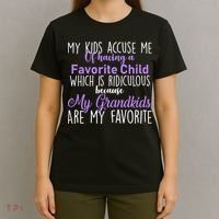 My Grandkids Are My Favorite Funny Grandparents T-Shirt thumb 4