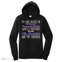 My Grandkids Are My Favorite Funny Grandparents Women's Hoodie thumb 0
