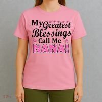 My Greatest Blessings Call Me Nana T-Shirt thumb 4