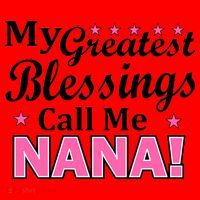 My Greatest Blessings Call Me Nana Santa Hat thumb 1