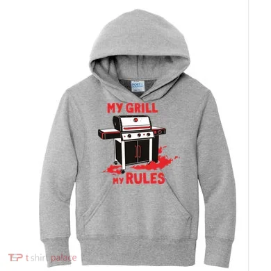 My Grill My Rules Kids Hoodie
