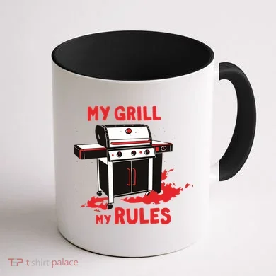 My Grill My Rules Coffee Mug back