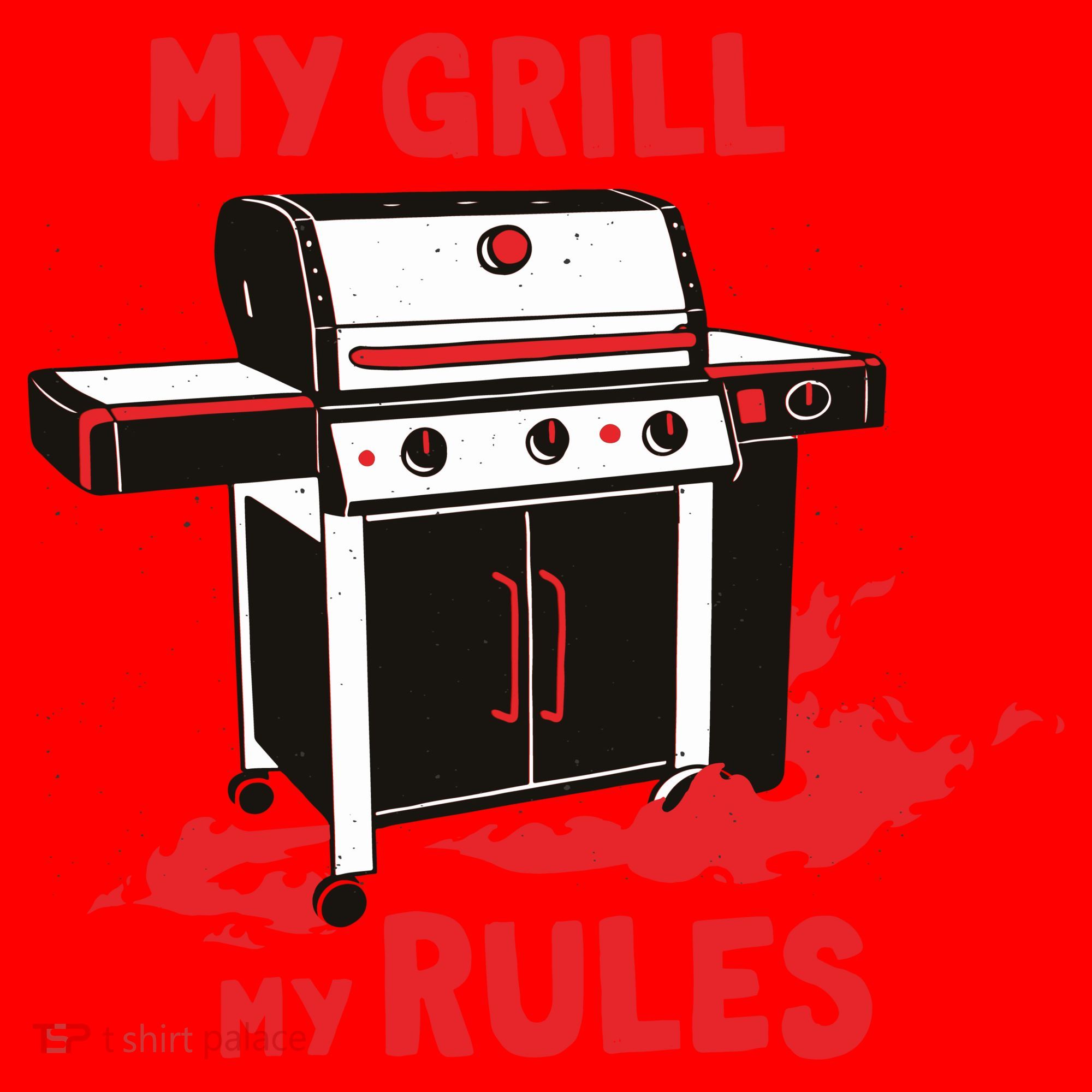My Grill My Rules Santa Hat