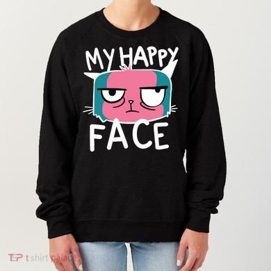 My Happy Cat Face Grumpy Women's Sweatshirt