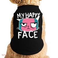 My Happy Cat Face Grumpy Doggie Tank thumb 0