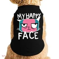 My Happy Cat Face Grumpy Doggie Tank thumb 0