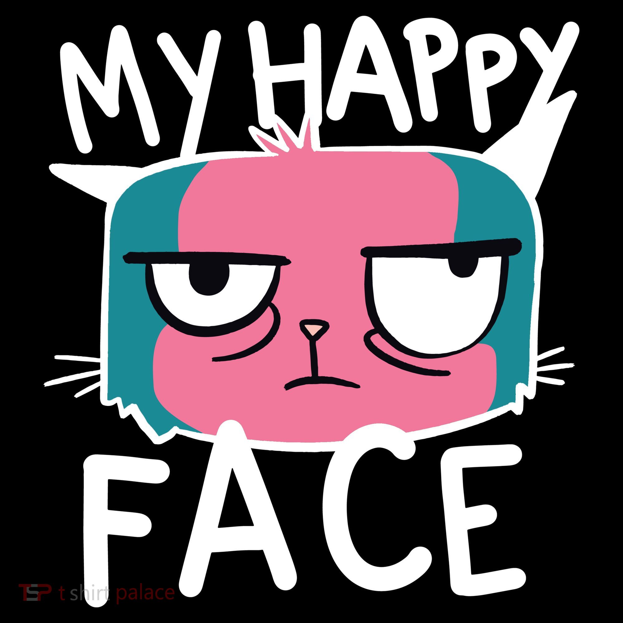 My Happy Cat Face Grumpy Sweatshirt