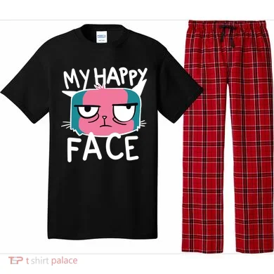 My Happy Cat Face Grumpy Pajama Set