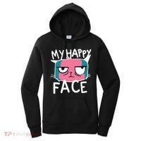 My Happy Cat Face Grumpy Women's Hoodie thumb 0